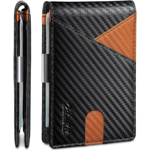 RFID Blocking Bifold Minimalist Wallets with Gift Box